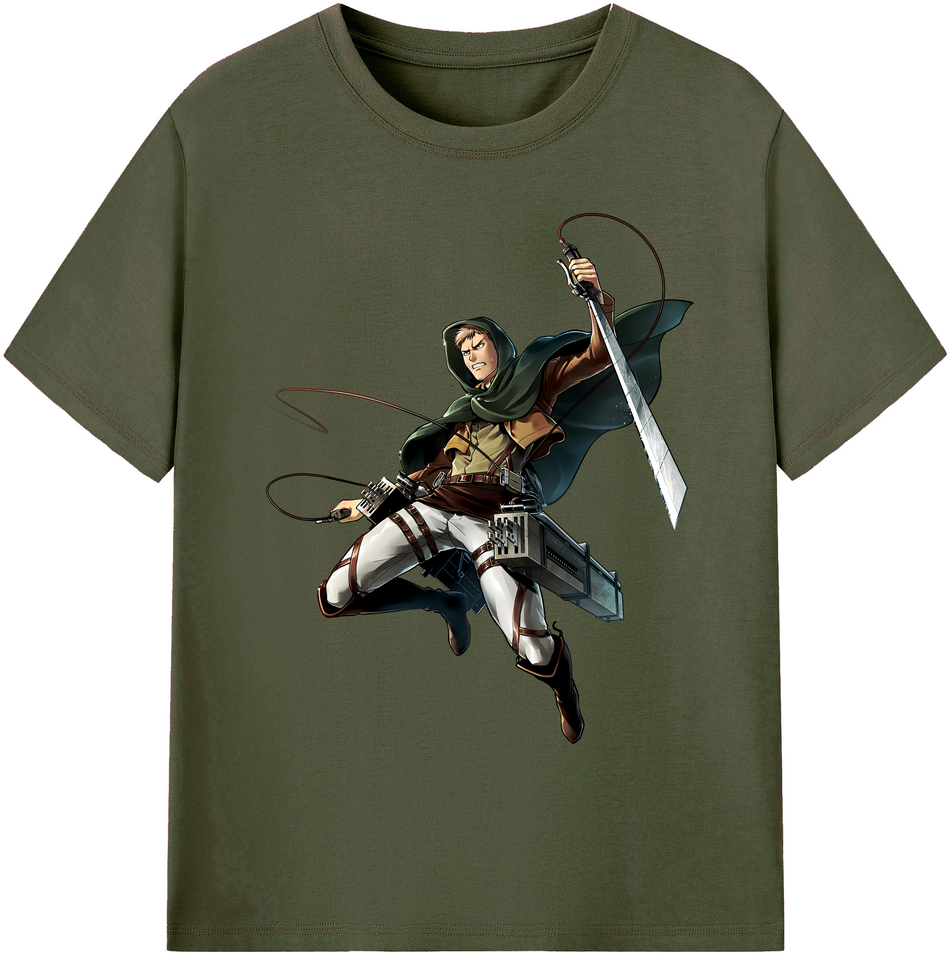 （画像用） 進撃の巨人 Attack on Titan 綿100％ メンズ半袖Tシャツ｜肌触りやわらか＆通気性